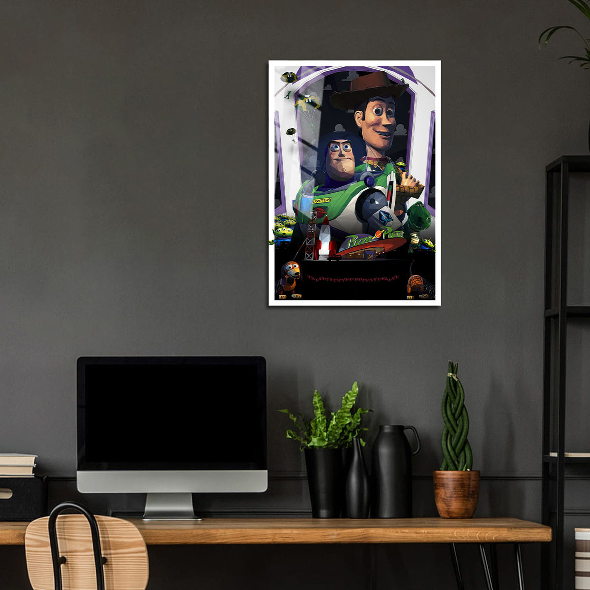 Flex Designs Metal Poster Toy Story Sketch 24 x 36" Home Goods - Movie 1995 Movie Metal Poster