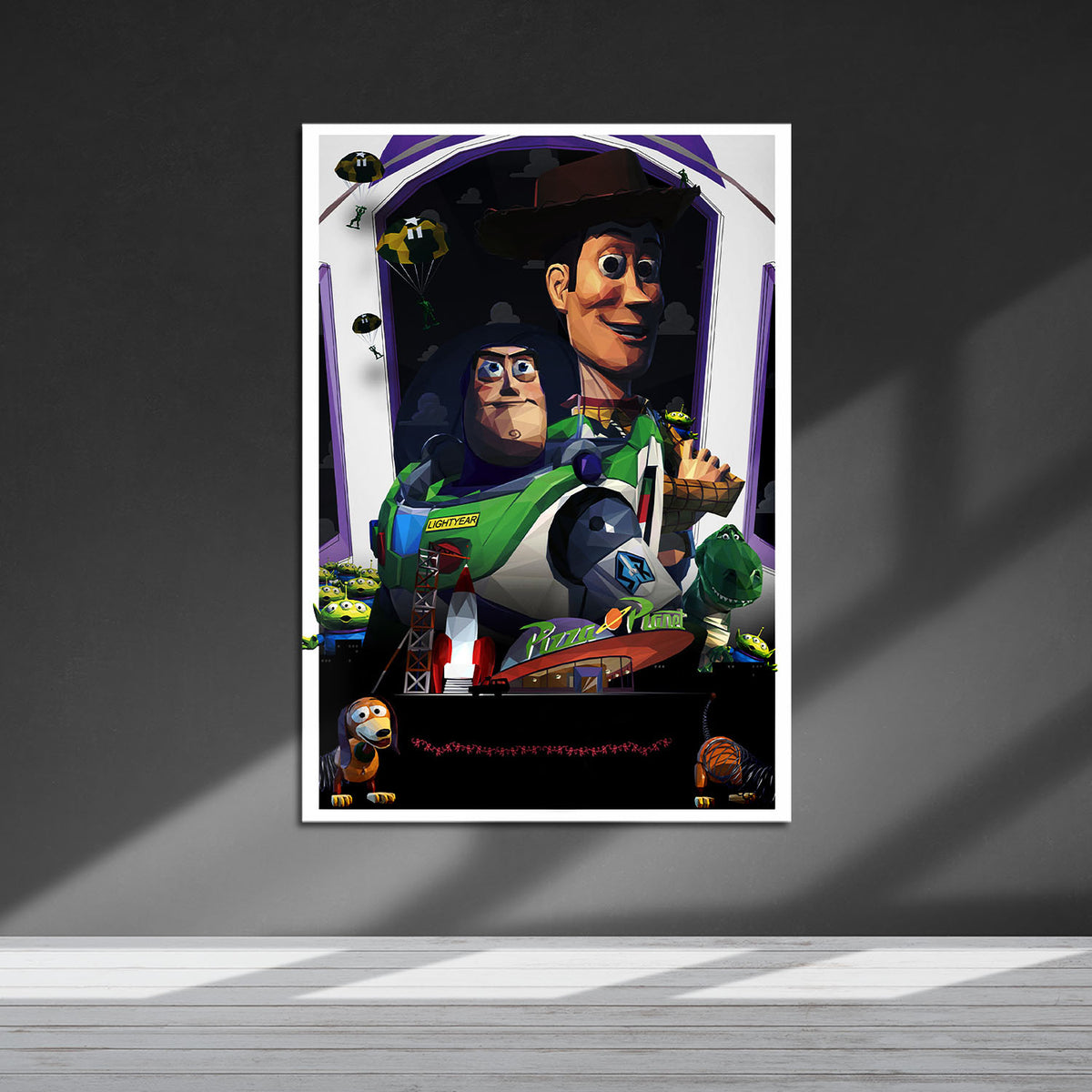 Flex Designs Metal Poster Toy Story Sketch 5 x 7" Home Goods - Movie 1995 Movie Metal Poster
