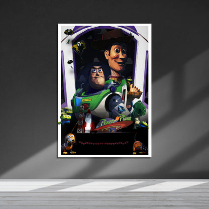 Flex Designs Metal Poster Toy Story Sketch 5 x 7" Home Goods - Movie 1995 Movie Metal Poster