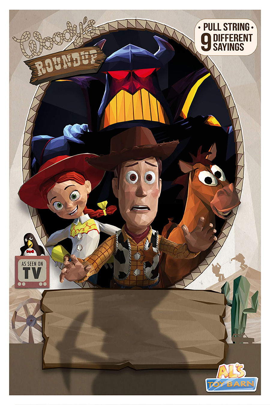 Flex Designs Metal Poster Toy Story 2 Sketch 11 x 17" Home Goods - Movie 1999 Movie Metal Poster