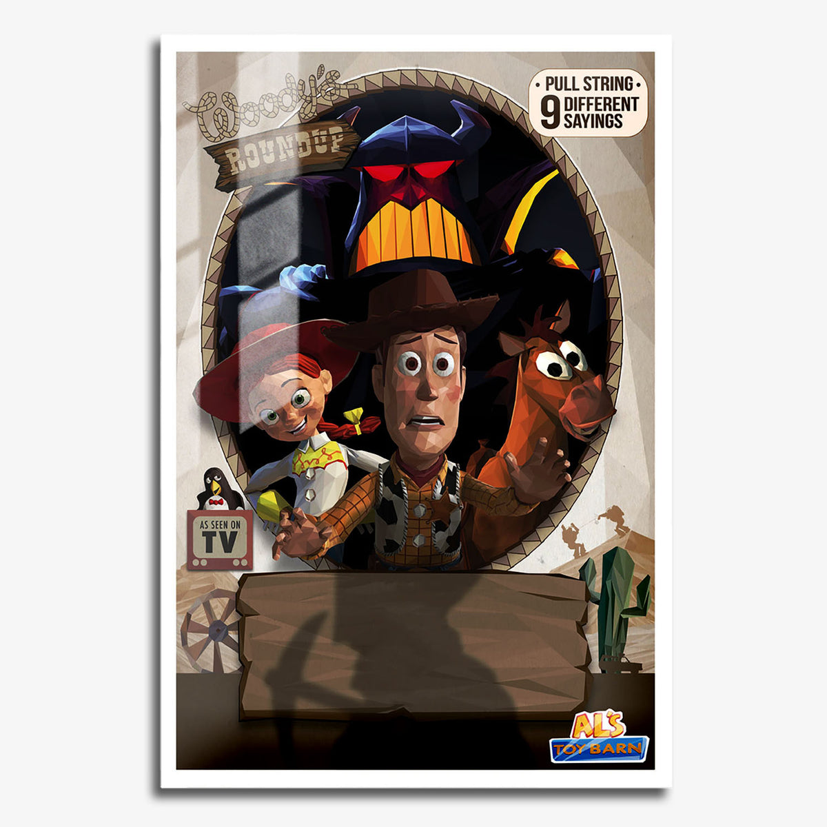 Flex Designs Metal Poster Toy Story 2 Sketch 11 x 17" Home Goods - Movie 1999 Movie Metal Poster