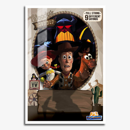 Flex Designs Metal Poster Toy Story 2 Sketch 11 x 17" Home Goods - Movie 1999 Movie Metal Poster