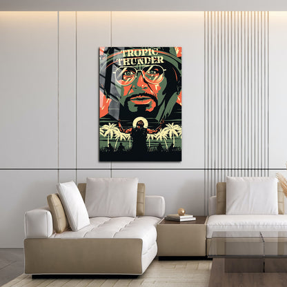 Flex Designs Metal Poster Tropic Thunder 16 x 24" Home Goods - Movie 2008 Movie Metal Poster