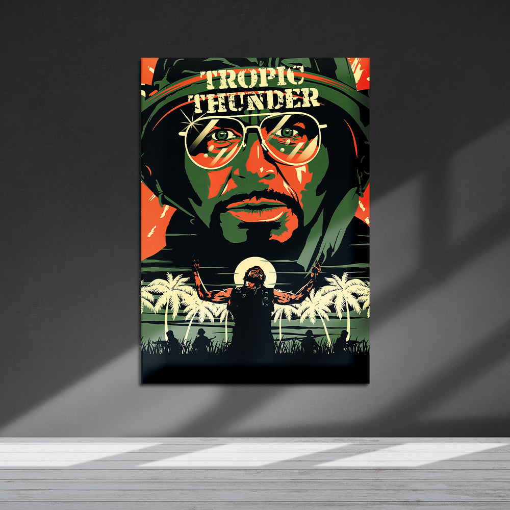Flex Designs Metal Poster Tropic Thunder 5 x 7" Home Goods - Movie 2008 Movie Metal Poster