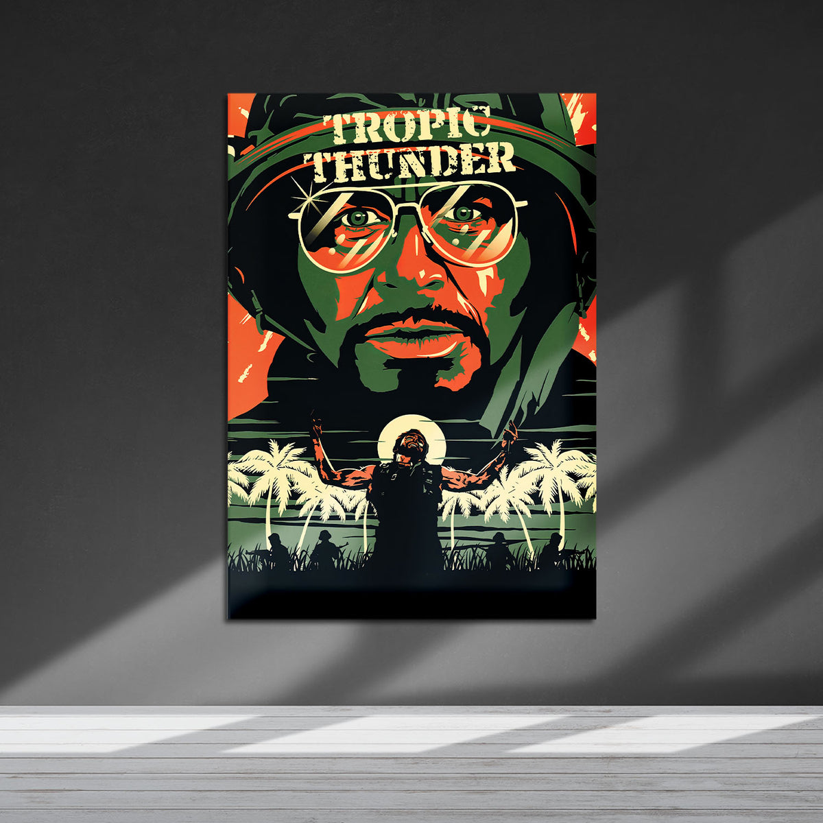 Flex Designs Metal Poster Tropic Thunder 5 x 7" Home Goods - Movie 2008 Movie Metal Poster