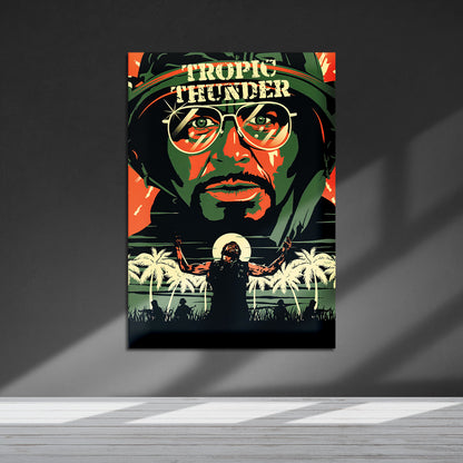 Flex Designs Metal Poster Tropic Thunder 5 x 7" Home Goods - Movie 2008 Movie Metal Poster