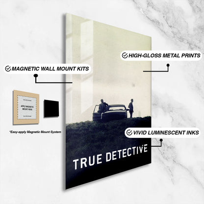 Flex Designs Metal Poster True Detective 16 x 24" Home Goods - TV Show 2014 TV Show Metal Poster