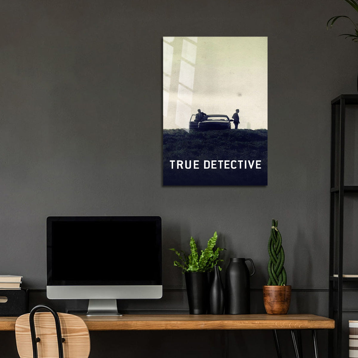 Flex Designs Metal Poster True Detective 24 x 36" Home Goods - TV Show 2014 TV Show Metal Poster