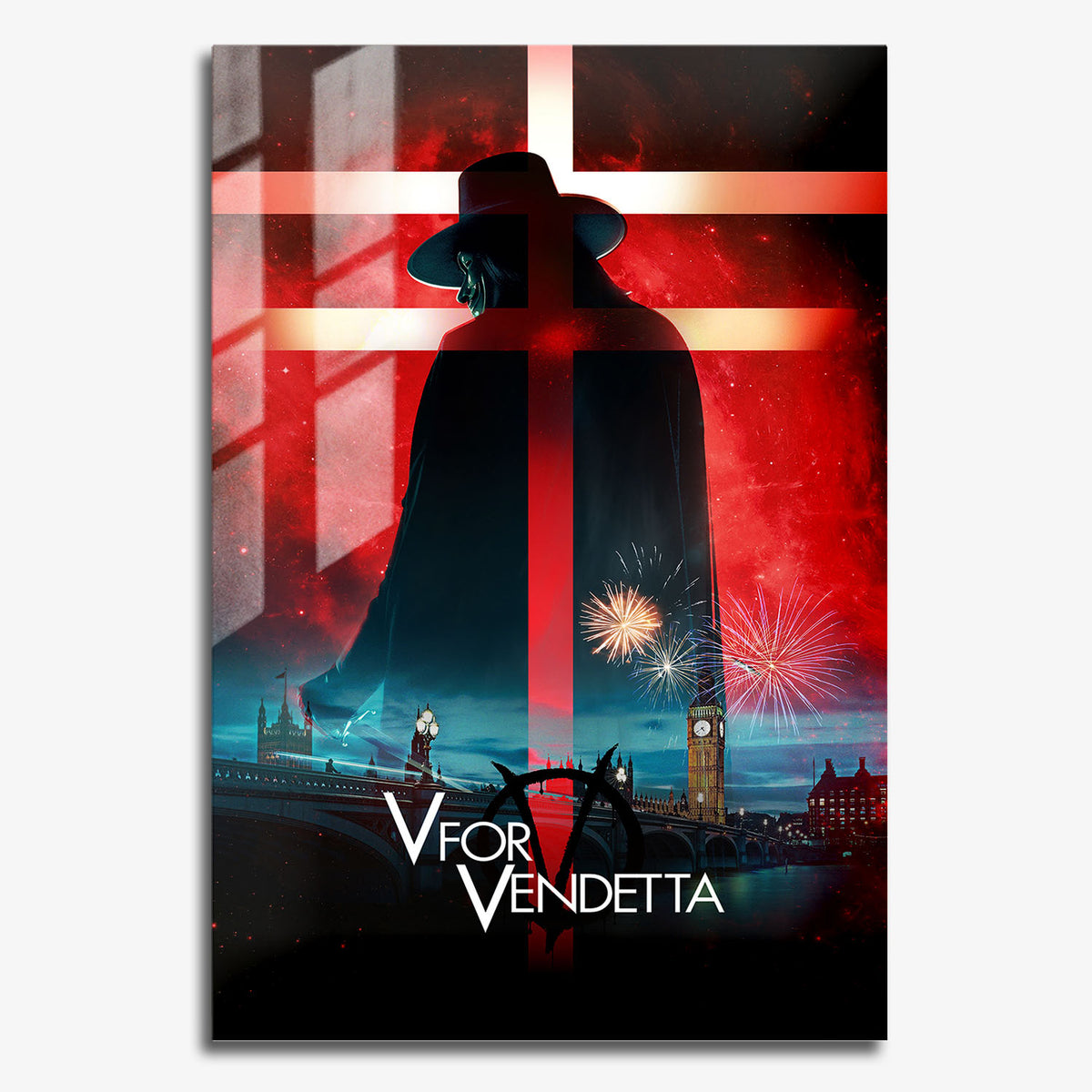 Flex Designs Metal Poster V for Vendetta 11 x 17" Home Goods - Movie 2006 Movie Metal Poster