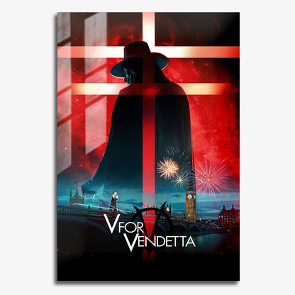 Flex Designs Metal Poster V for Vendetta 11 x 17" Home Goods - Movie 2006 Movie Metal Poster