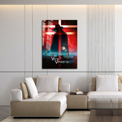 Flex Designs Metal Poster V for Vendetta 16 x 24" Home Goods - Movie 2006 Movie Metal Poster