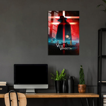 Flex Designs Metal Poster V for Vendetta 24 x 36" Home Goods - Movie 2006 Movie Metal Poster