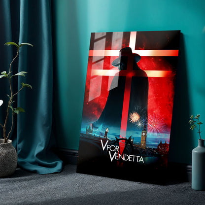 Flex Designs Metal Poster V for Vendetta 24 x 36" Home Goods - Movie 2006 Movie Metal Poster