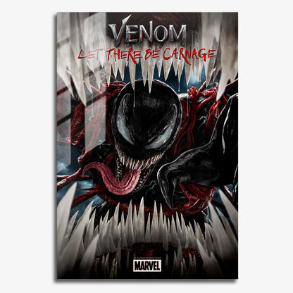 Flex Designs Metal Poster Venom Let There Be Carnage Cinematic 11 x 17" Home Goods - Movie 2021 Movie Metal Poster