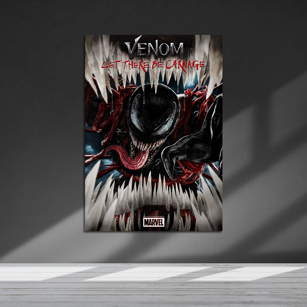 Flex Designs Metal Poster Venom Let There Be Carnage Cinematic 5 x 7" Home Goods - Movie 2021 Movie Metal Poster