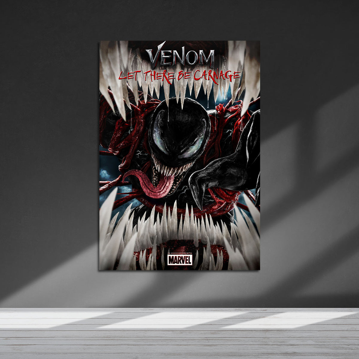 Flex Designs Metal Poster Venom Let There Be Carnage Cinematic 5 x 7" Home Goods - Movie 2021 Movie Metal Poster