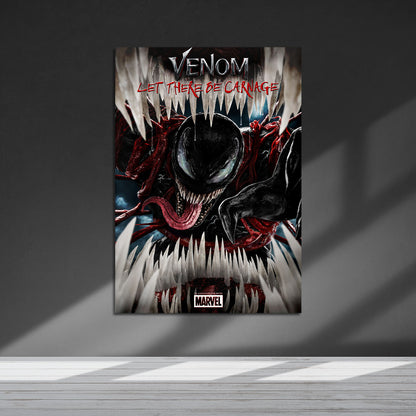 Flex Designs Metal Poster Venom Let There Be Carnage Cinematic 5 x 7" Home Goods - Movie 2021 Movie Metal Poster