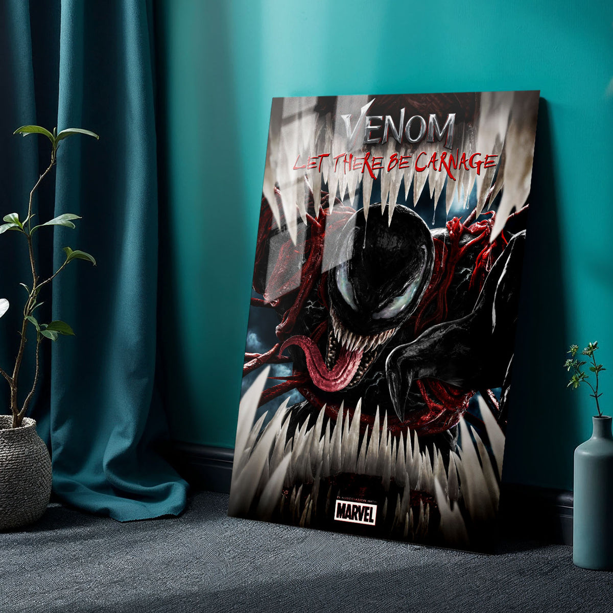 Flex Designs Metal Poster Venom Let There Be Carnage Cinematic 24 x 36" Home Goods - Movie 2021 Movie Metal Poster