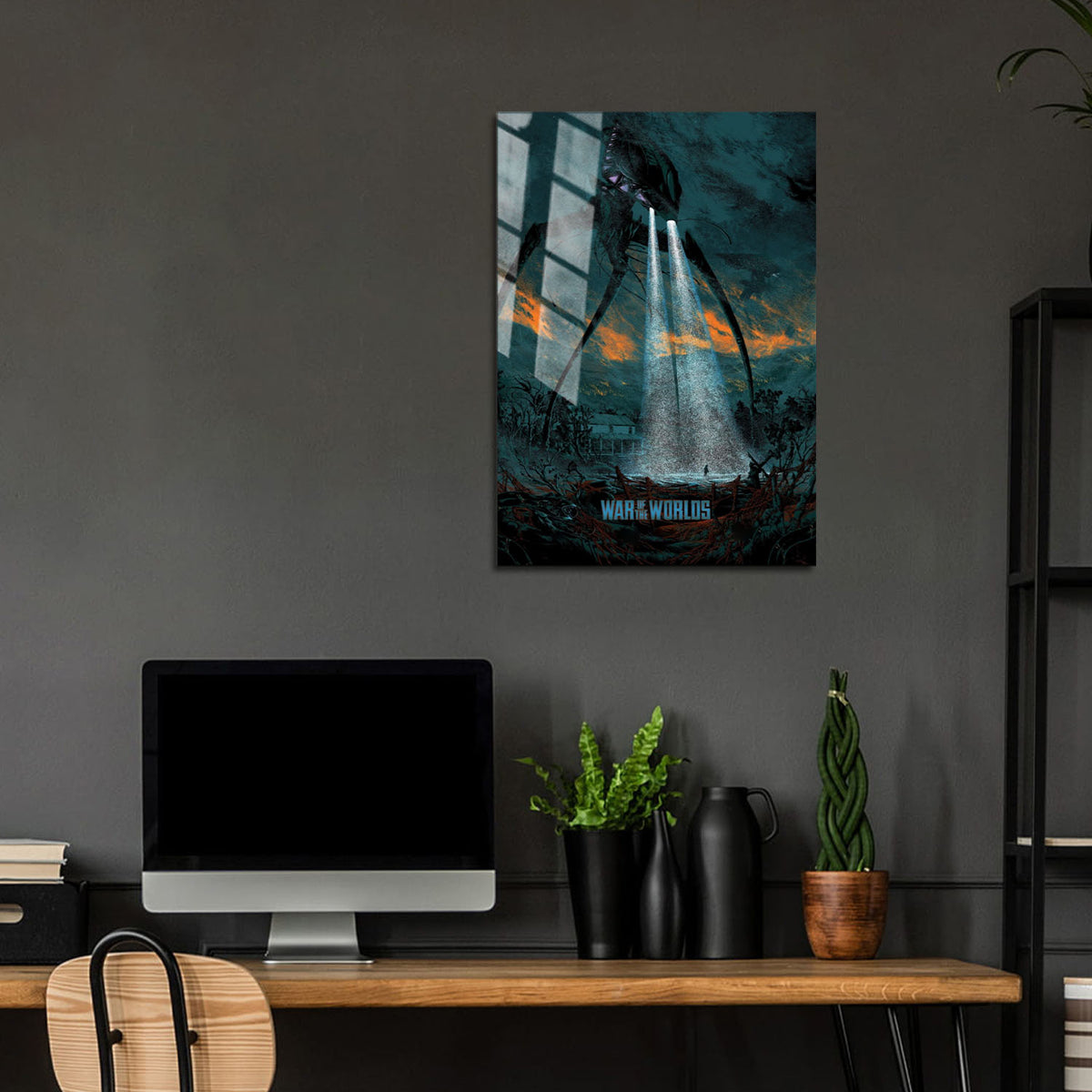 Flex Designs Metal Poster War of the Worlds 24 x 36" Home Goods - Movie 2005 Movie Metal Poster