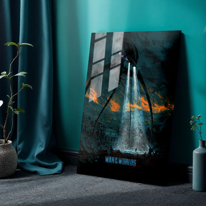 Flex Designs Metal Poster War of the Worlds 24 x 36" Home Goods - Movie 2005 Movie Metal Poster