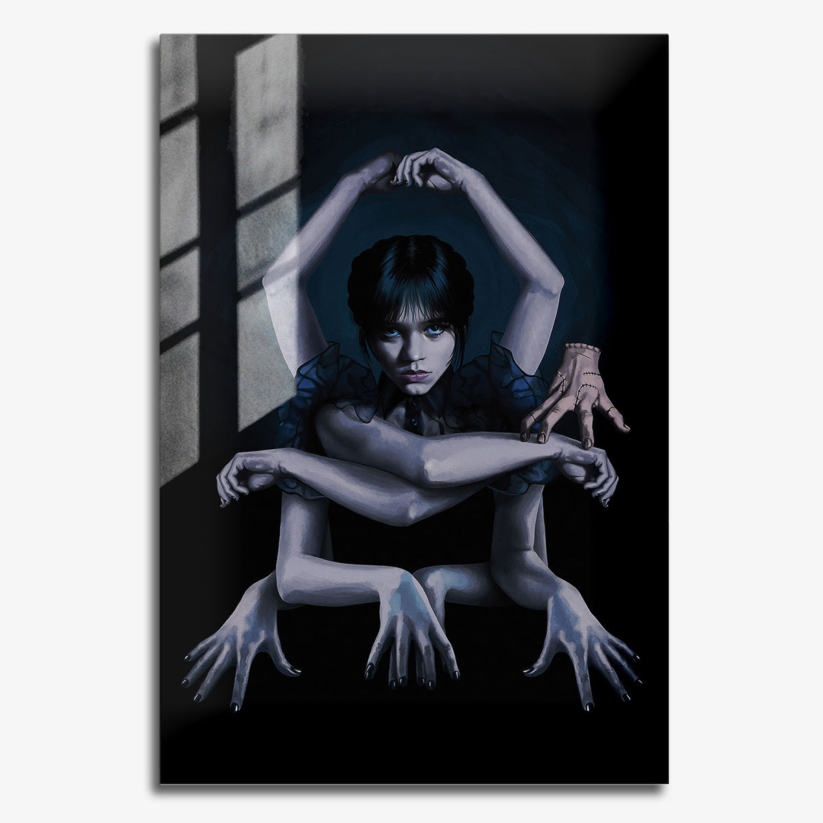 Flex Designs Metal Poster Wednesday Textless 11 x 17" Home Goods - TV Show 2022 TV Show Metal Poster