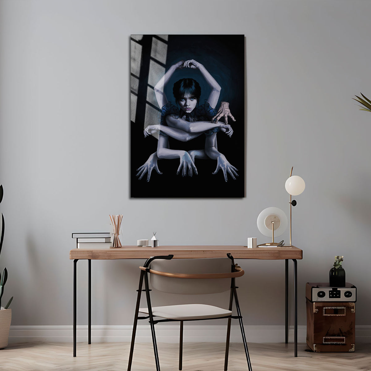Flex Designs Metal Poster Wednesday Textless 5 x 7" Home Goods - TV Show 2022 TV Show Metal Poster