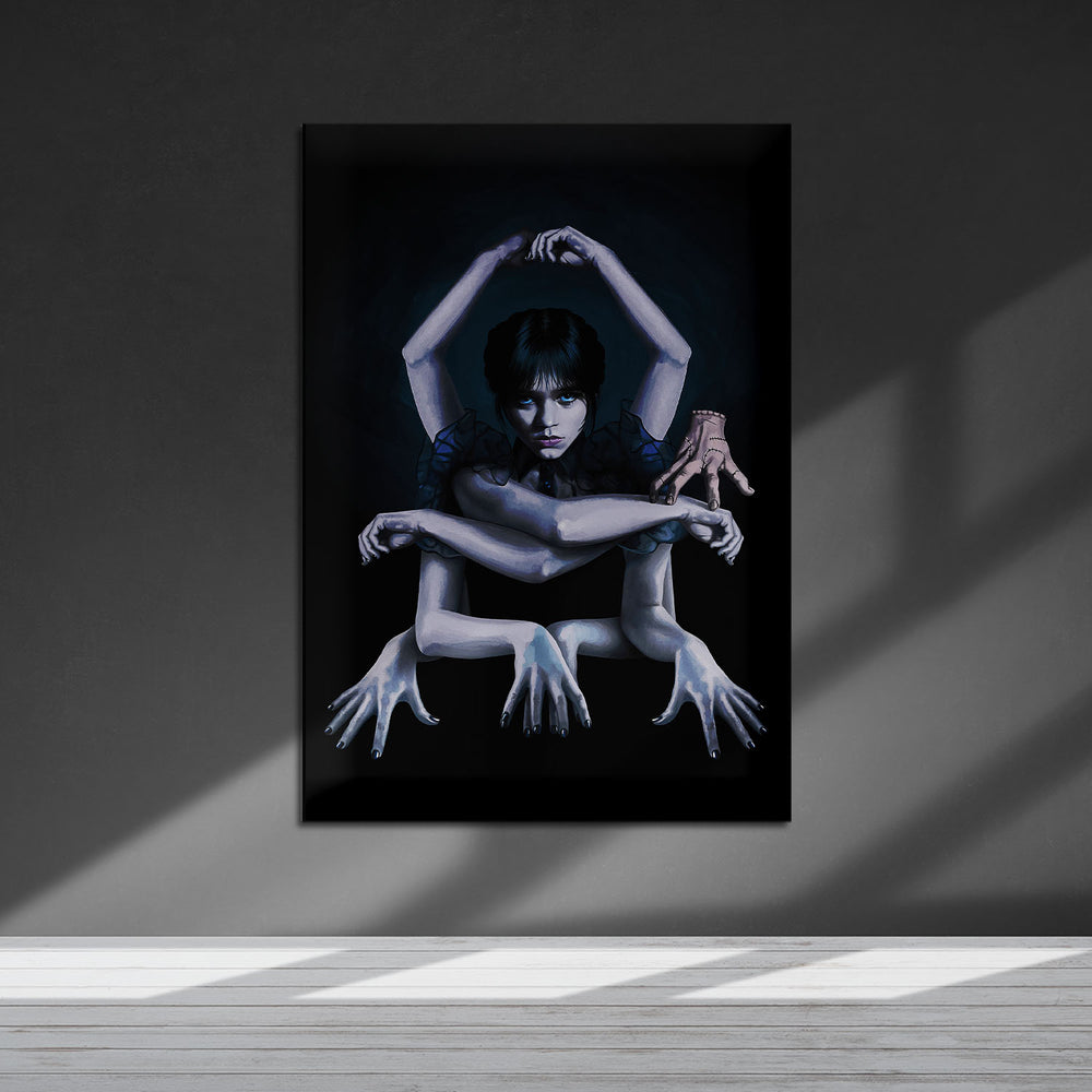 Flex Designs Metal Poster Wednesday Textless 5 x 7" Home Goods - TV Show 2022 TV Show Metal Poster