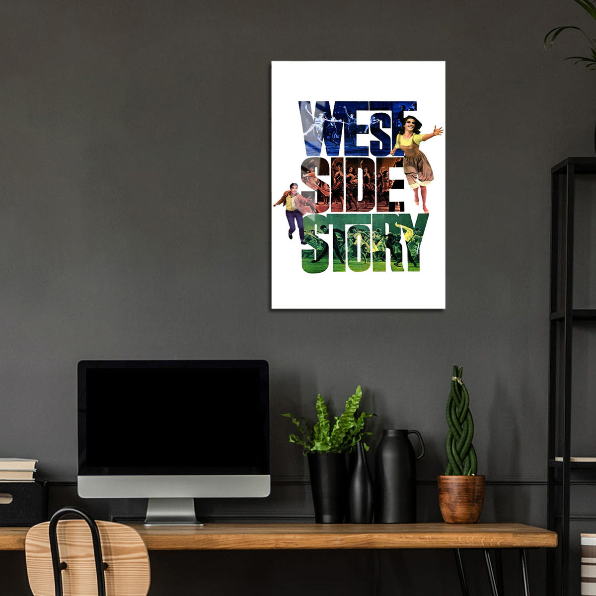 Flex Designs Metal Poster West Side Story Cover 24 x 36" Home Goods - Movie 1961 Movie Metal Poster