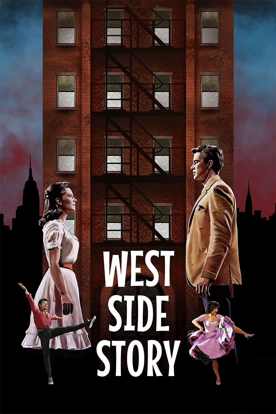 Flex Designs Metal Poster West Side Story 11 x 17" Home Goods - Movie 1961 Movie Metal Poster