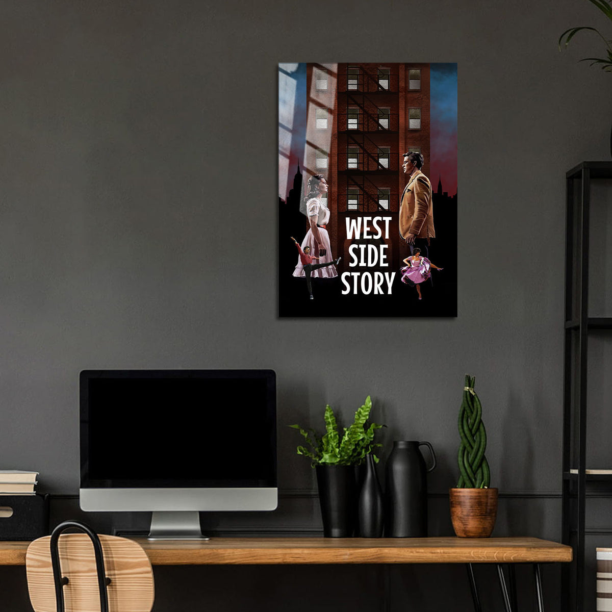 Flex Designs Metal Poster West Side Story 24 x 36" Home Goods - Movie 1961 Movie Metal Poster