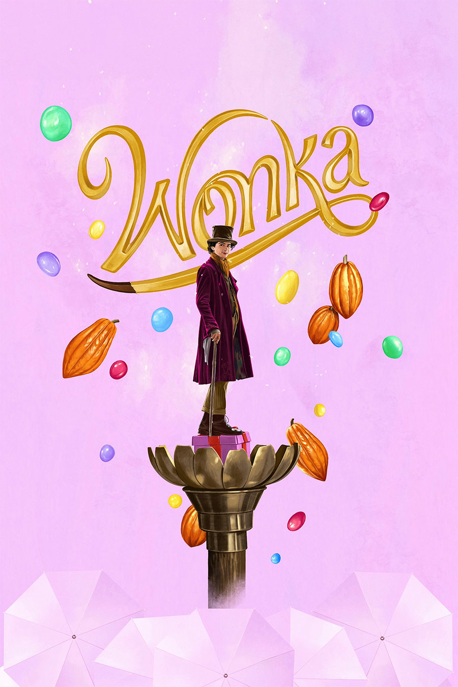 Flex Designs Metal Poster Wonka 11 x 17" Home Goods - Movie 2023 Movie Metal Poster
