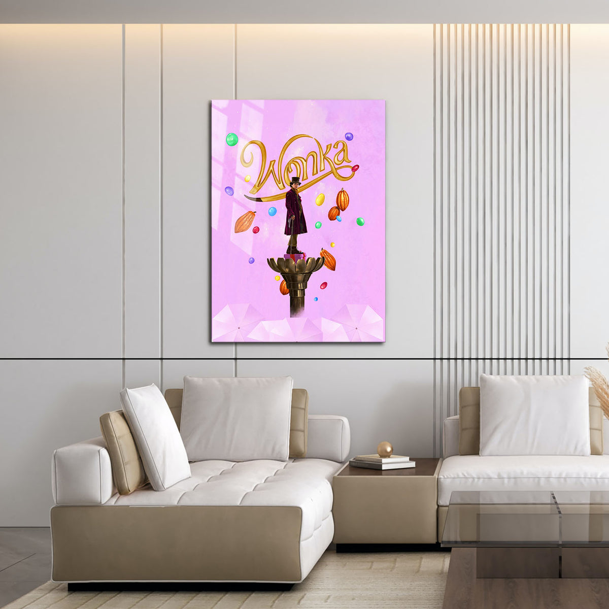 Flex Designs Metal Poster Wonka 16 x 24" Home Goods - Movie 2023 Movie Metal Poster