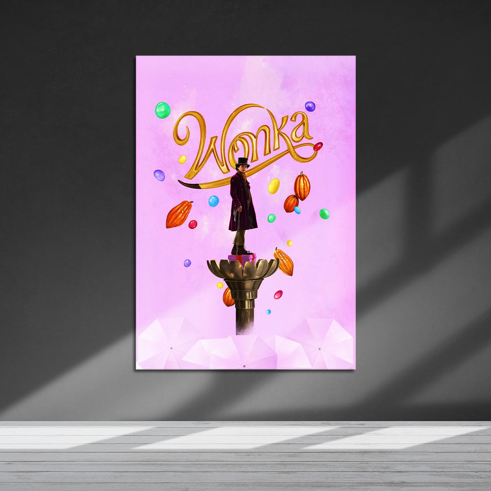 Flex Designs Metal Poster Wonka 5 x 7" Home Goods - Movie 2023 Movie Metal Poster