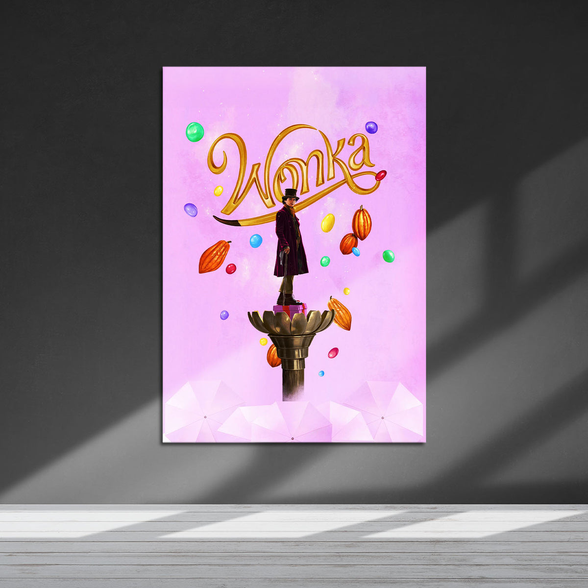 Flex Designs Metal Poster Wonka 5 x 7" Home Goods - Movie 2023 Movie Metal Poster