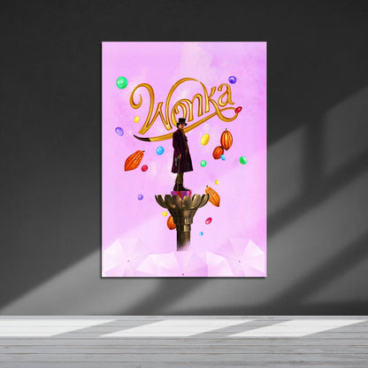 Flex Designs Metal Poster Wonka 5 x 7" Home Goods - Movie 2023 Movie Metal Poster