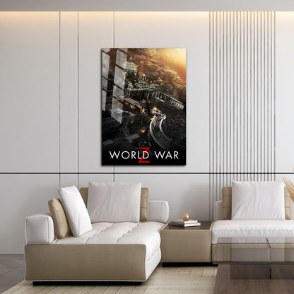 Flex Designs Metal Poster World War Z Theatrical 16 x 24" Home Goods - Movie 2013 Movie Metal Poster