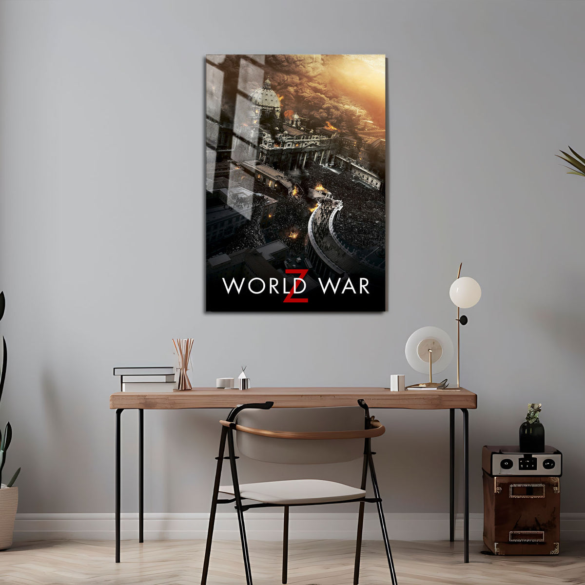 Flex Designs Metal Poster World War Z Theatrical 5 x 7" Home Goods - Movie 2013 Movie Metal Poster