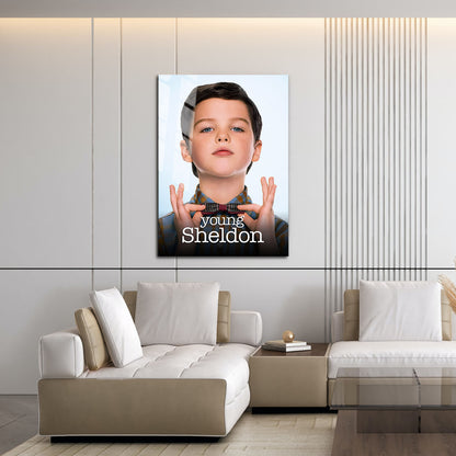 Flex Designs Metal Poster Young Sheldon 16 x 24" Home Goods - TV Show 2017 TV Show Metal Poster