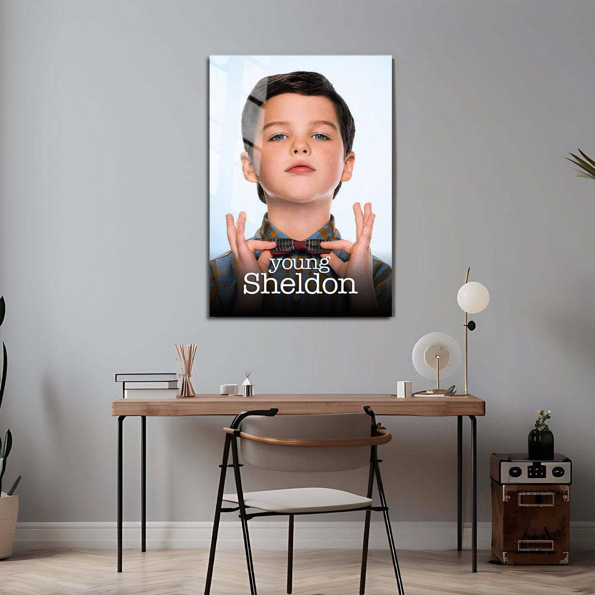Flex Designs Metal Poster Young Sheldon 5 x 7" Home Goods - TV Show 2017 TV Show Metal Poster