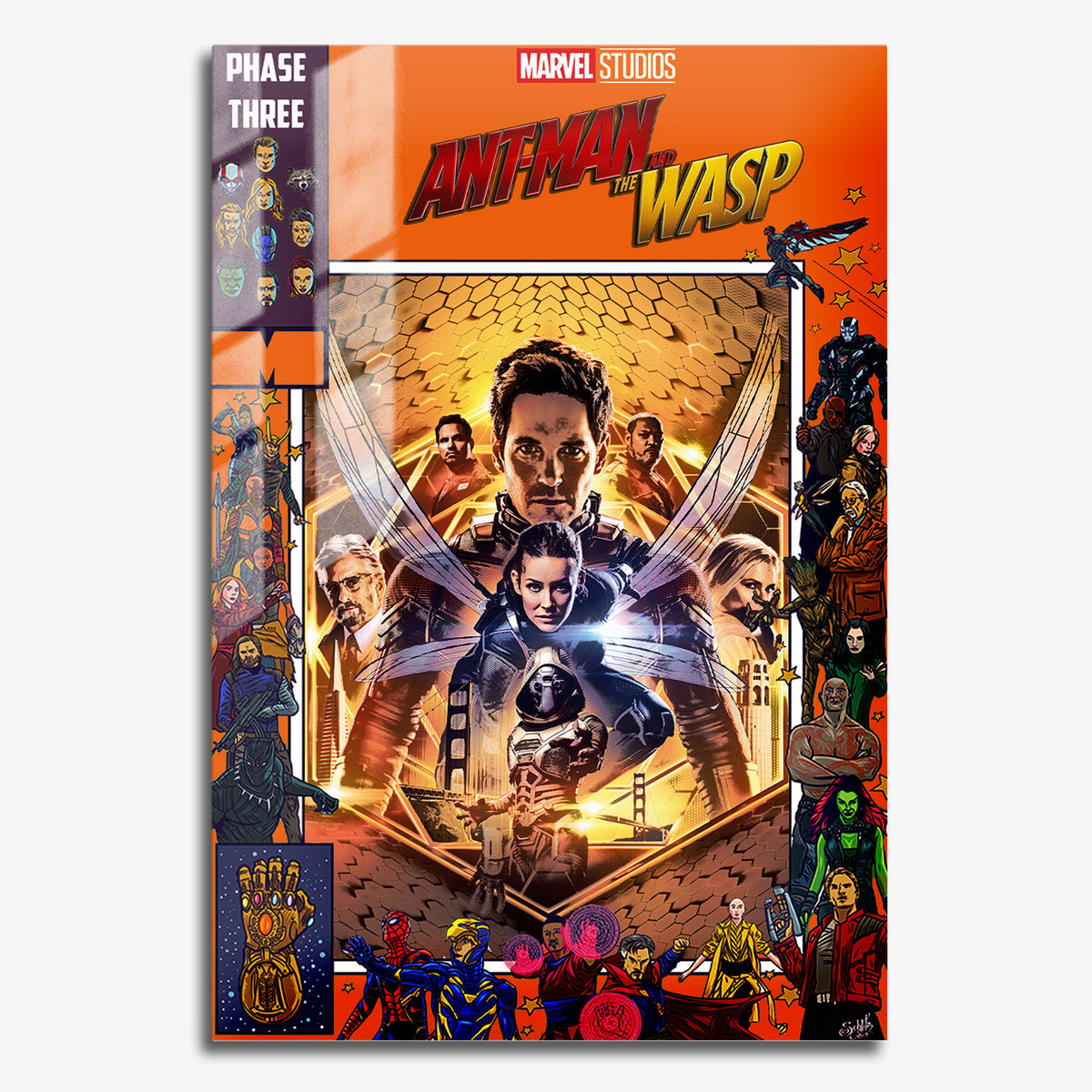 Flex Designs Metal Poster Ant Man and the Wasp Comics 11 x 17" Home Goods - Movie 2018 Movie Metal Poster