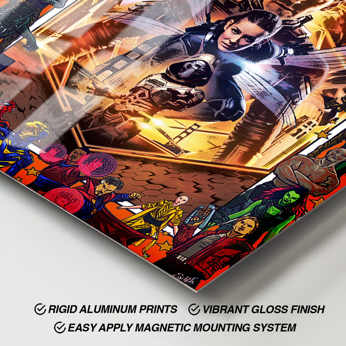 Flex Designs Metal Poster Ant Man and the Wasp Comics 11 x 17" Home Goods - Movie 2018 Movie Metal Poster