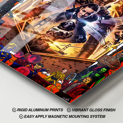 Flex Designs Metal Poster Ant Man and the Wasp Comics 11 x 17" Home Goods - Movie 2018 Movie Metal Poster
