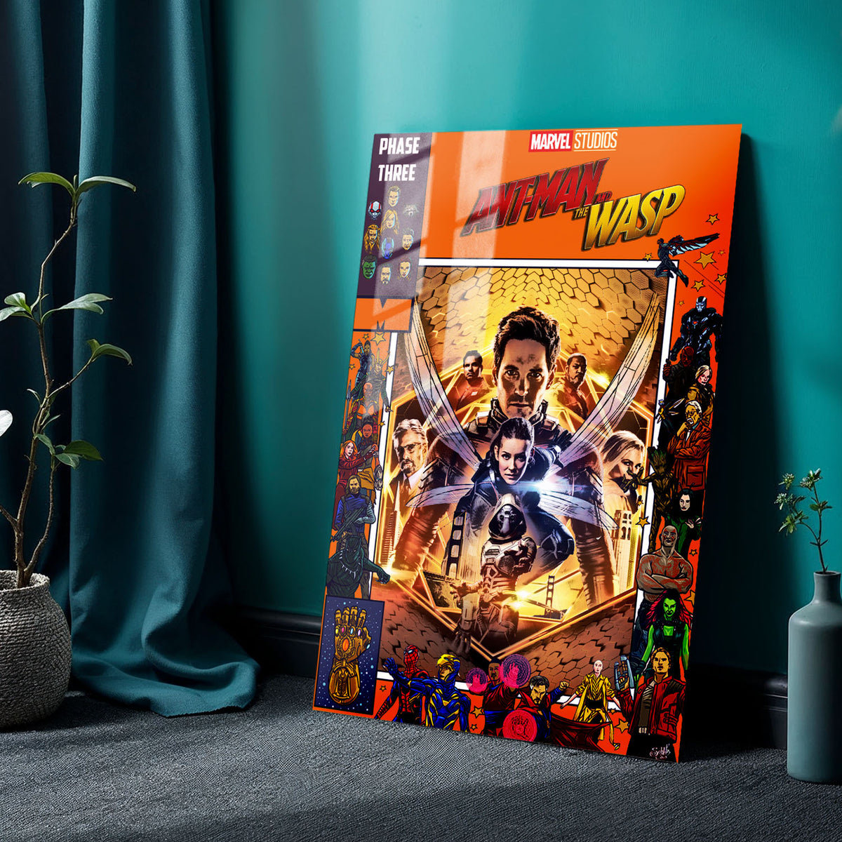 Flex Designs Metal Poster Ant Man and the Wasp Comics 24 x 36" Home Goods - Movie 2018 Movie Metal Poster
