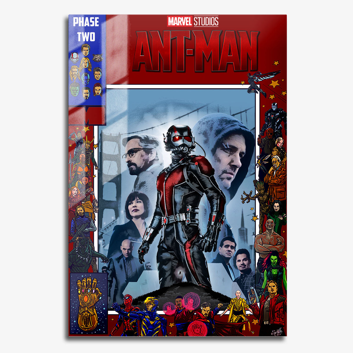 Flex Designs Metal Poster Ant-Man Comics 11 x 17" Home Goods - Movie 2015 Movie Metal Poster