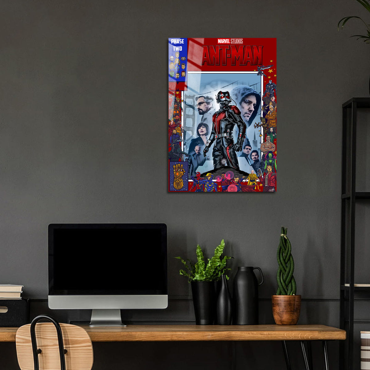 Flex Designs Metal Poster Ant-Man Comics 24 x 36" Home Goods - Movie 2015 Movie Metal Poster