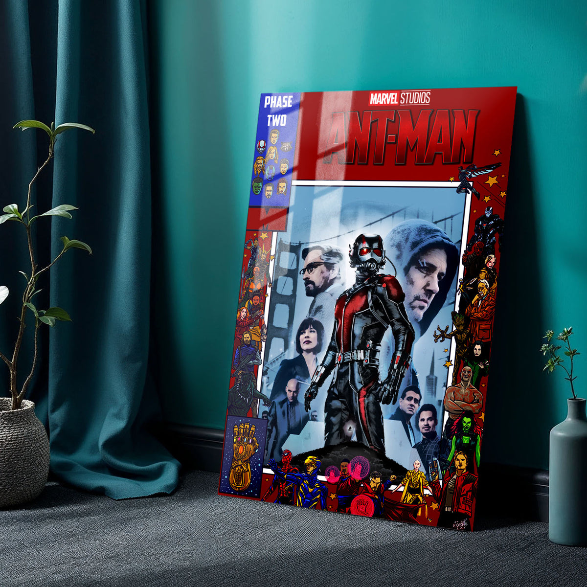 Flex Designs Metal Poster Ant-Man Comics 24 x 36" Home Goods - Movie 2015 Movie Metal Poster