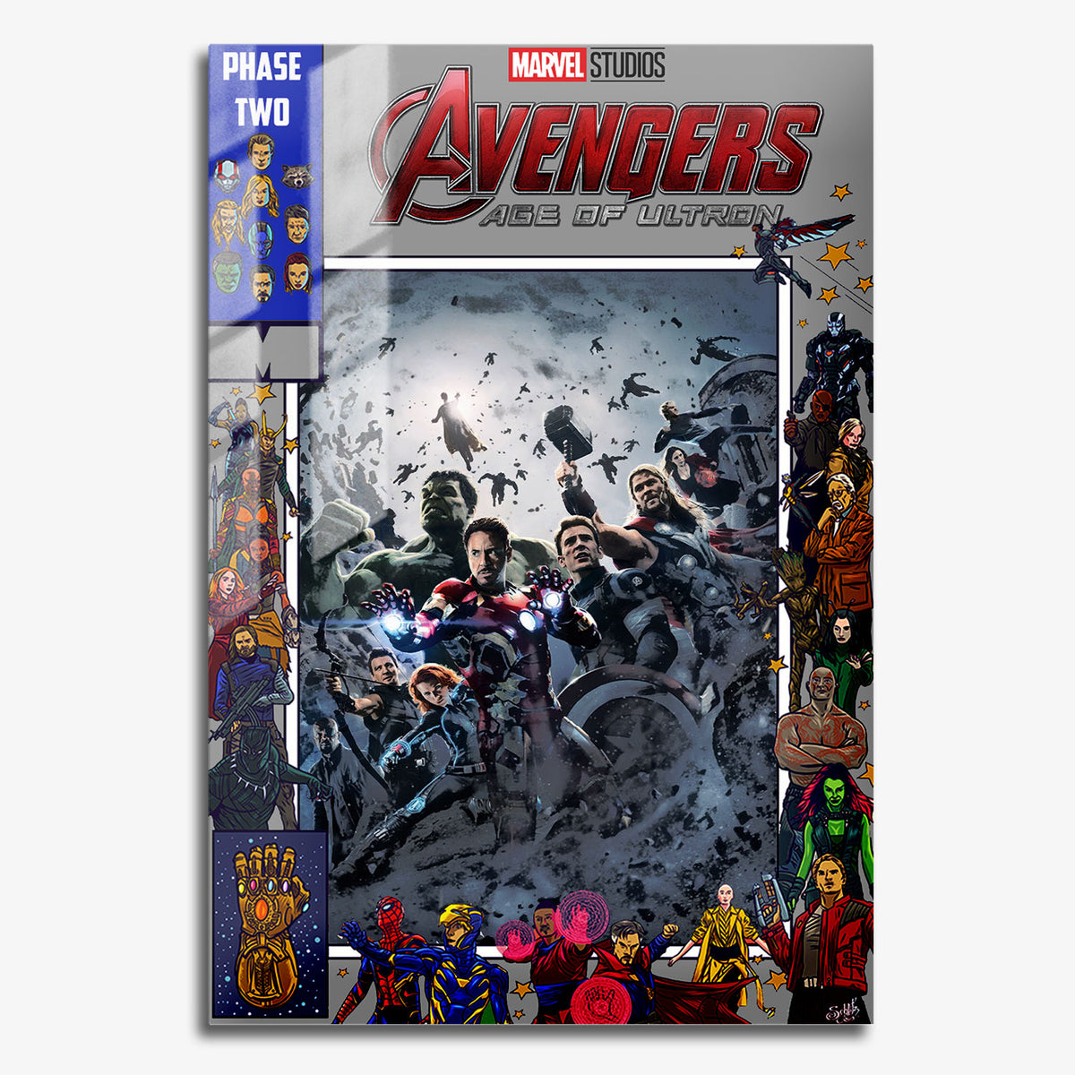 Flex Designs Metal Poster Avengers Age of Ultron Comics 11 x 17" Home Goods - Movie 2015 Movie Metal Poster
