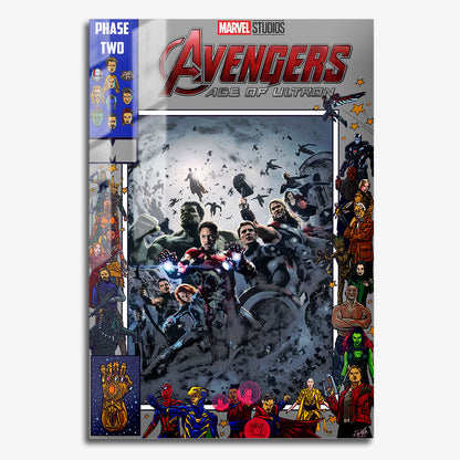 Flex Designs Metal Poster Avengers Age of Ultron Comics 11 x 17" Home Goods - Movie 2015 Movie Metal Poster