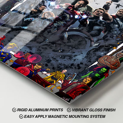Flex Designs Metal Poster Avengers Age of Ultron Comics 11 x 17" Home Goods - Movie 2015 Movie Metal Poster
