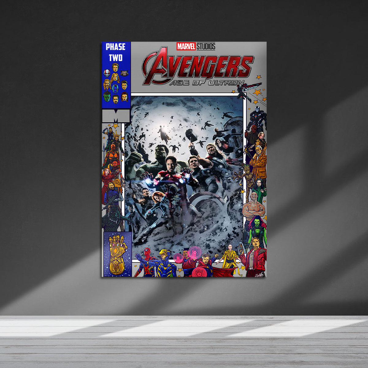 Flex Designs Metal Poster Avengers Age of Ultron Comics 5 x 7" Home Goods - Movie 2015 Movie Metal Poster